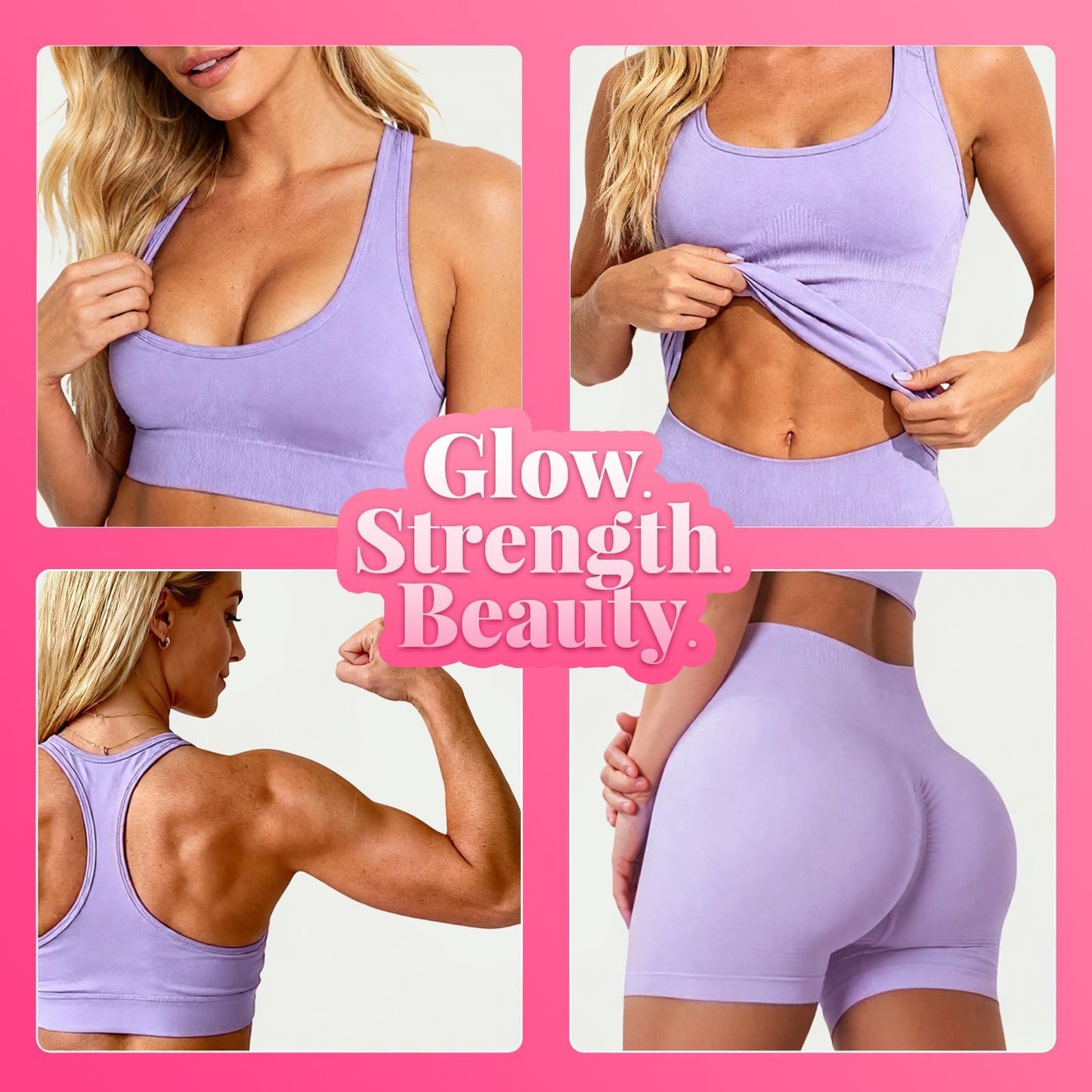 Creatine for Women, Creatine Monohydrate Gummies with Collagen, Vitamin D3 & Calcium for Muscles, Booty & Energy, Flavored Sugar Free Creatine Gummies Post - Maple Wellness Supplements