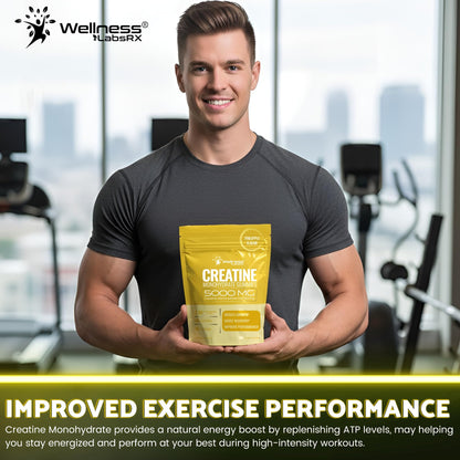 Creatine Gummies 5000mg, 30 Servings Creatine Monohydrate Gummies - Third-Party Tested Creatine for Women, Pineapple Flavor Creatine for Men, Muscle Growth, - Maple Wellness Supplements