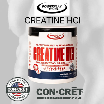 CREATINE HCl Powder for Men and Women, Muscle Strength, Brain Performance, Heart Health & Immune Support - Raw Tart Taste, 90 Servings - Maple Wellness Supplements