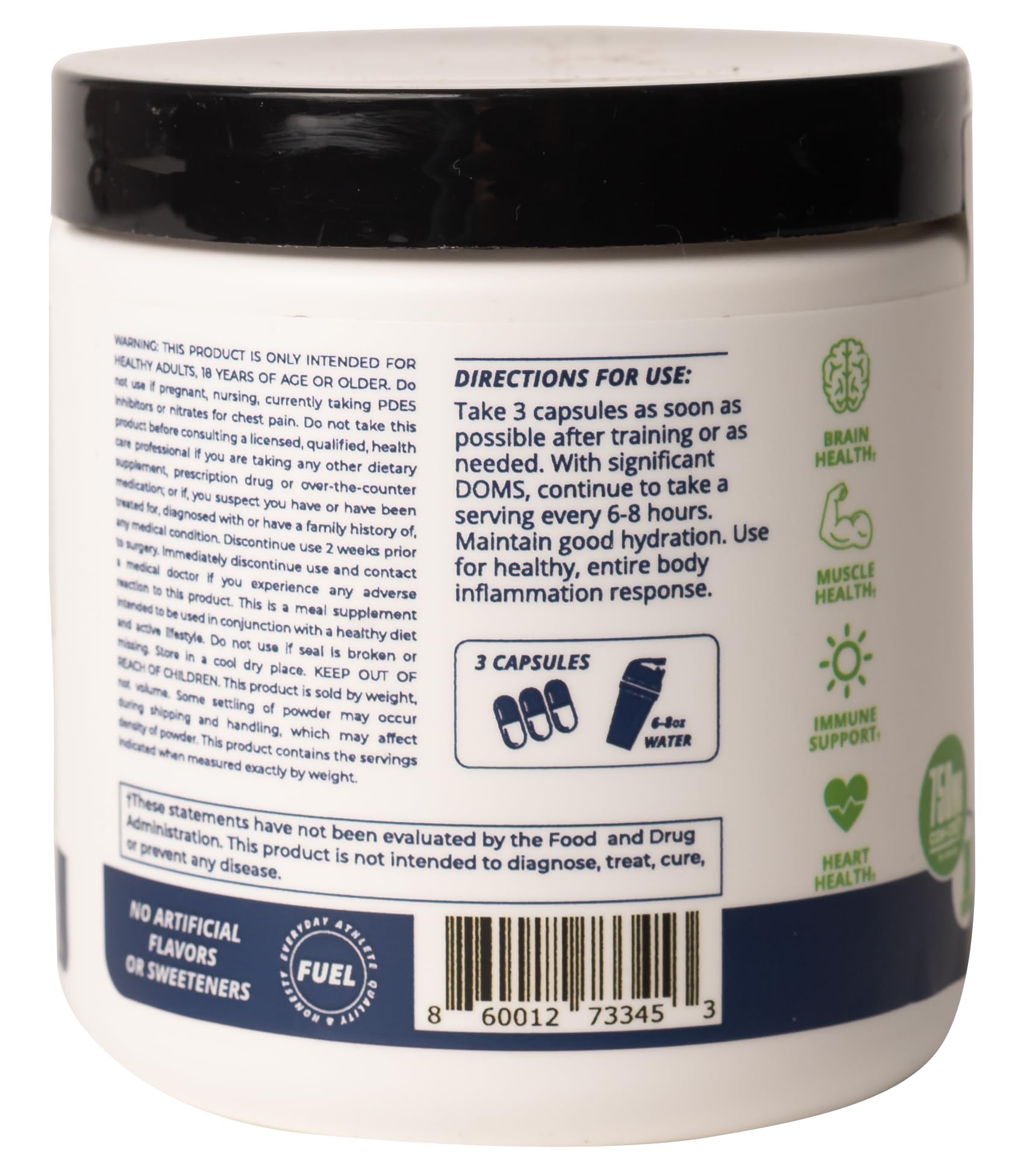 CREATINE HCl + Recovery Capsules for Men and Women, Muscle & Brain Health, Cognitive Function, Immune Support - 90 Vegetable Capsules - Maple Wellness Supplements