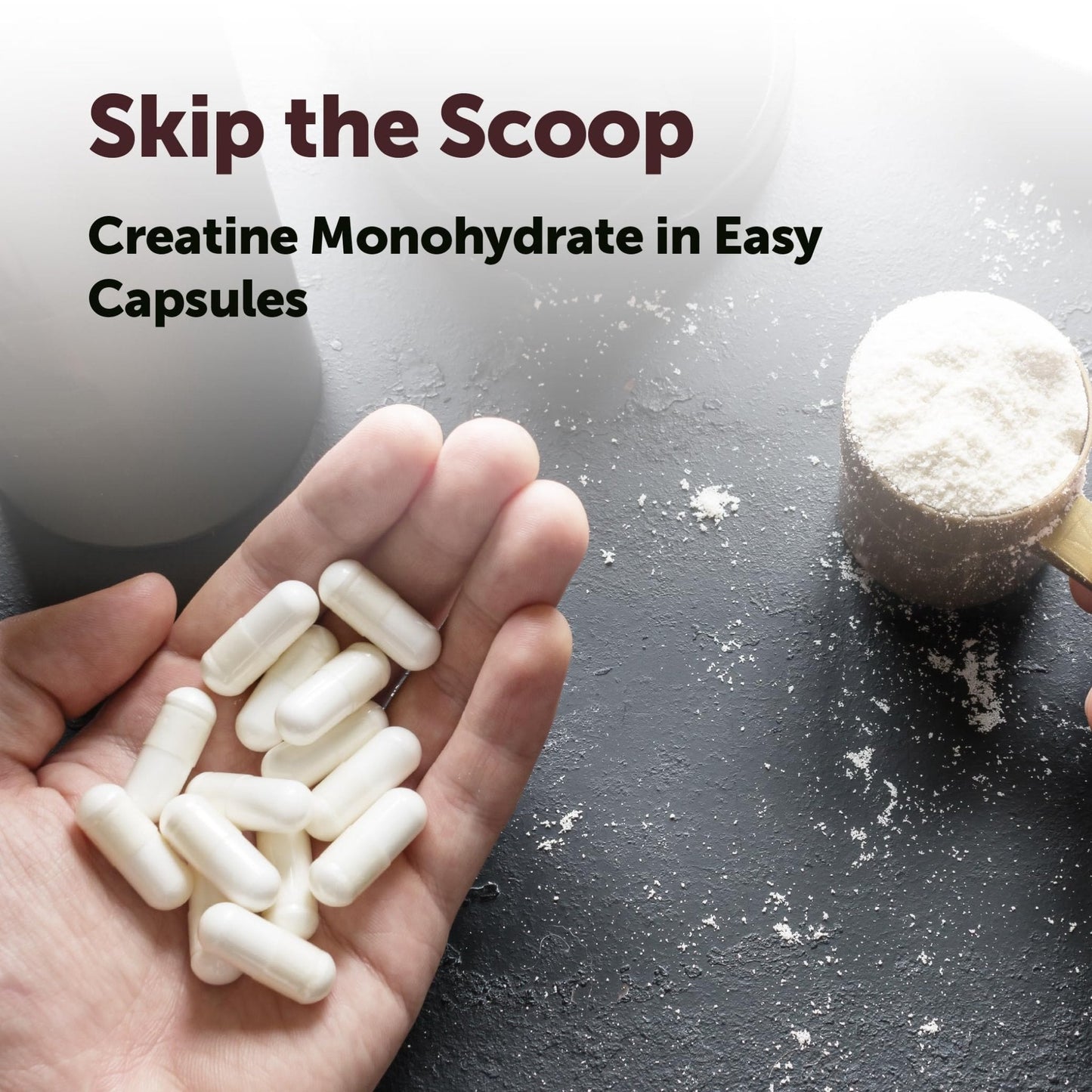 Creatine Monohydrate 5,000mg, 500 Capsules | Pure Creatine Pills – Micronized + Unflavored Powder Source, Easy Absorption | Keto, Non-GMO - Maple Wellness Supplements