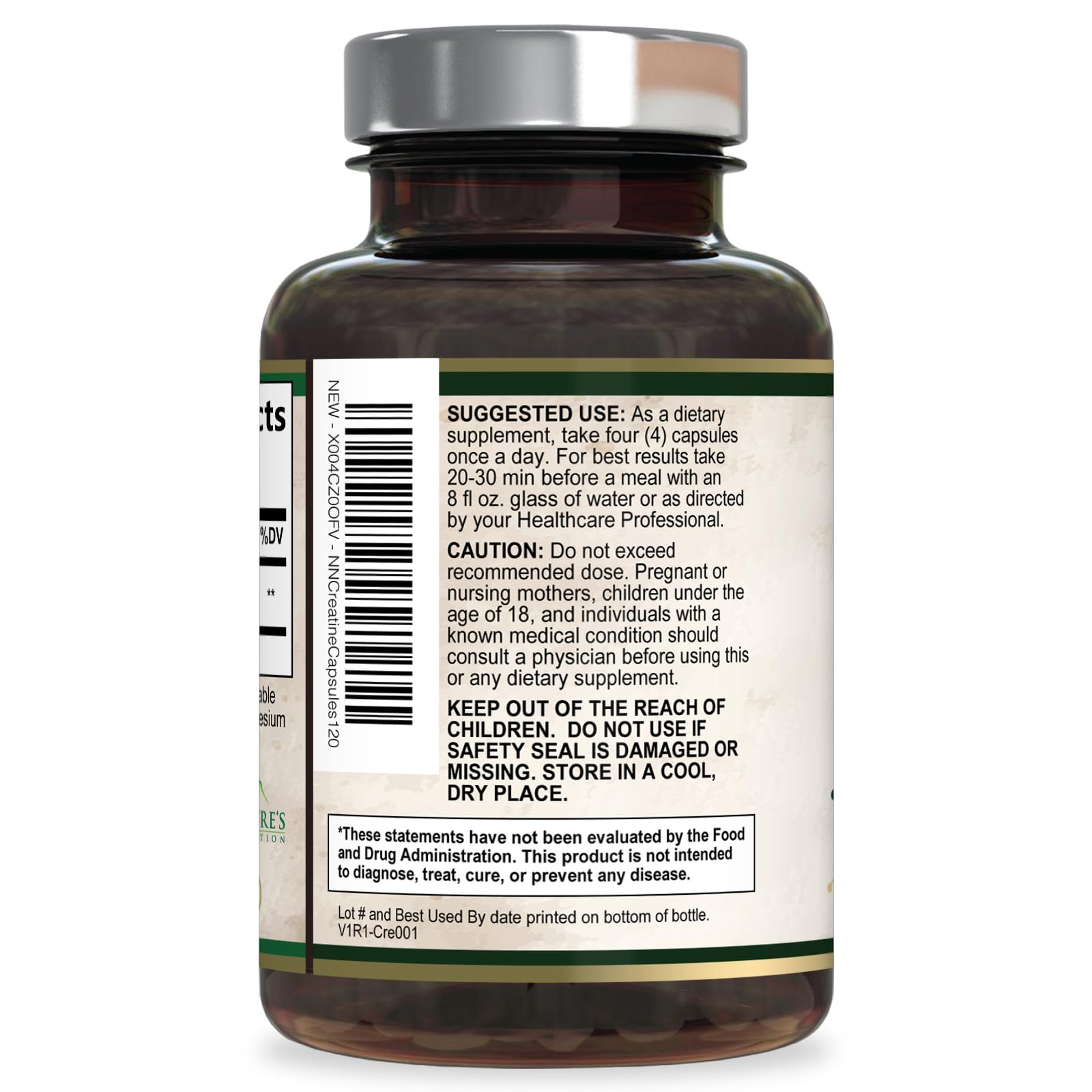 Creatine Monohydrate Capsules 3000mg Per Serving – Micronized Creatine Powder - Supports Lean Muscle, Strength, Energy, & Endurance - Nature's Supplement, Non-GMO, Bottled in USA - 120 Capsules - Maple Wellness Supplements