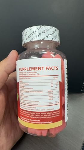 Creatine Monohydrate Gummies Complex for Men & Women -Advanced Formula W/L-Taurine + Vitamin B12, Sugar Free Chewable Supplement,90 Strawberry Gummies - Maple Wellness Supplements