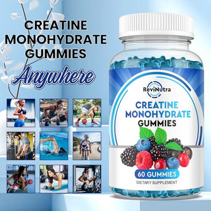 Creatine Monohydrate Gummies for Men & Women, Chewables Creatine Monohydrate - Maple Wellness Supplements