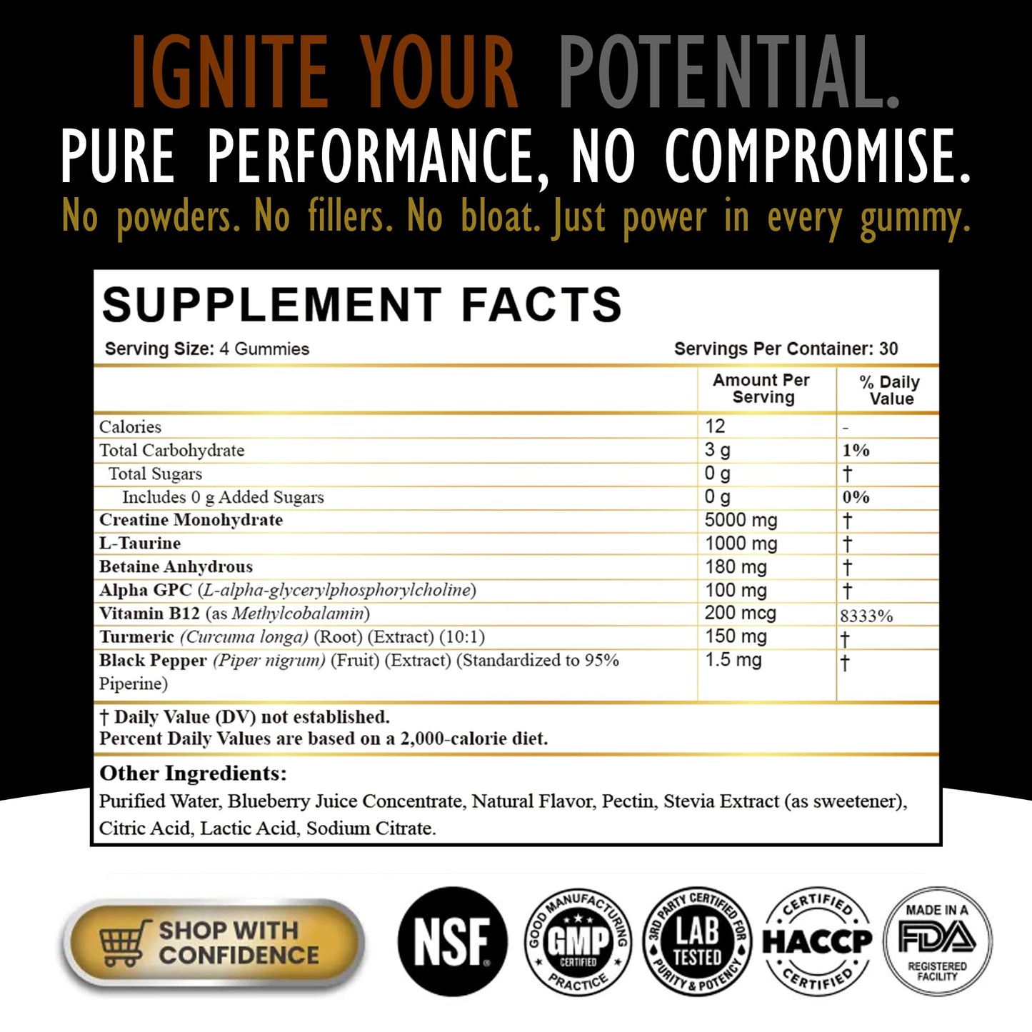 Creatine Monohydrate Gummies for Men & Women - Sugar Free & Vegan Advanced Formula W/L-Taurine + Vitamin B12 - for Muscle Strength, Muscles Builder, Recovery, - Maple Wellness Supplements