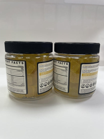 Creatine Monohydrate Gummies for Men & Women - with BCAA, Collagen Peptides, L-Taurine, Vitamin B12, D3, Chewables Creatine Monohydrate 5g Per Serving, Natural Lemon Flavor, Sugar Free, 2 Pack - Maple Wellness Supplements
