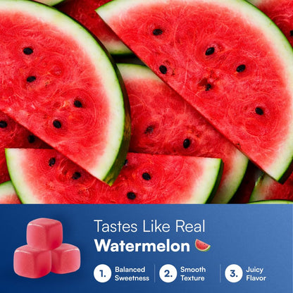Creatine Monohydrate Gummies - Supports Muscle Growth, Recovery & Brain Function - Convenient & Easy to Take - Great Tasting Watermelon Flavor - Maple Wellness Supplements