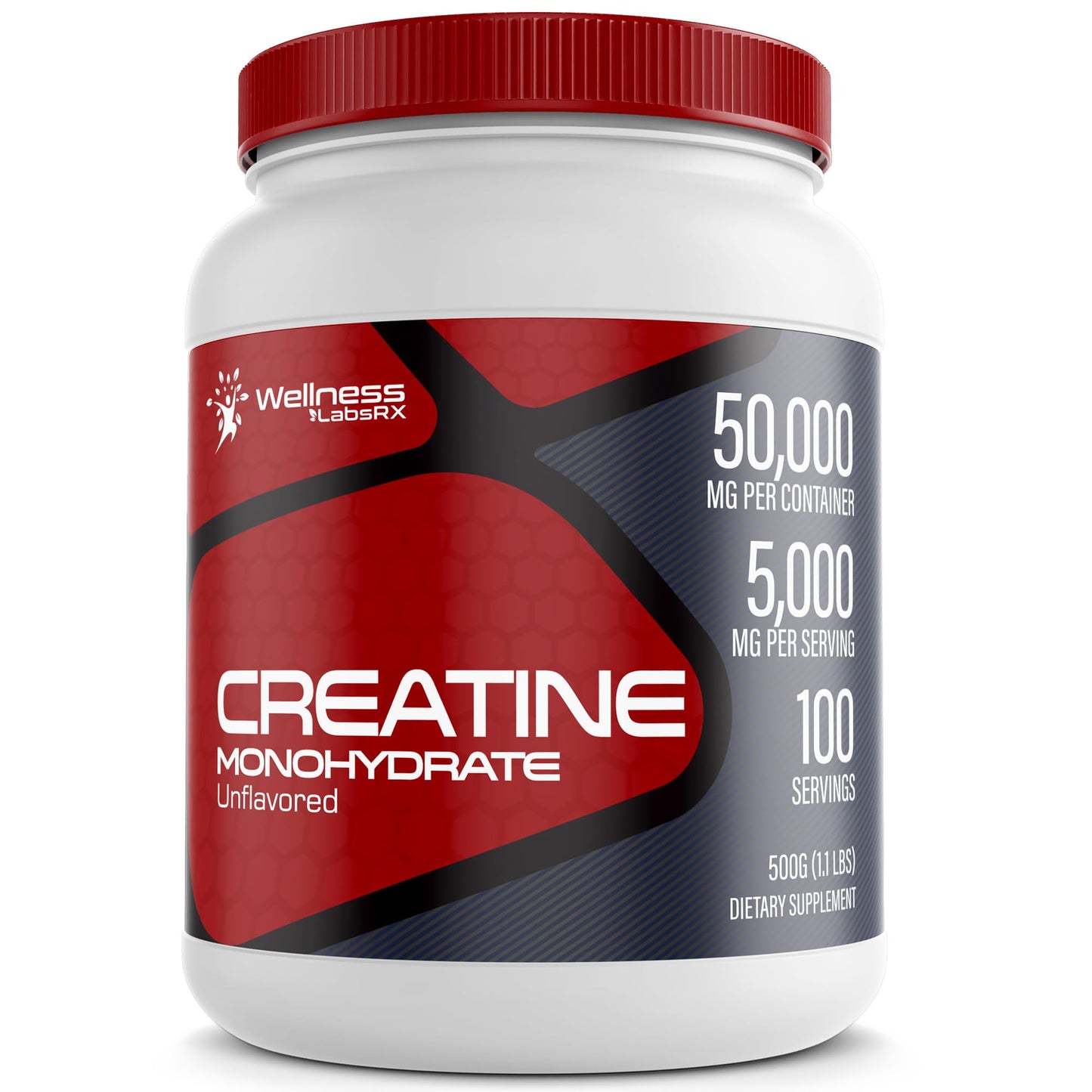 Creatine Monohydrate Powder - 5000mg Micronized for Muscle Growth, Enhanced - Maple Wellness Supplements