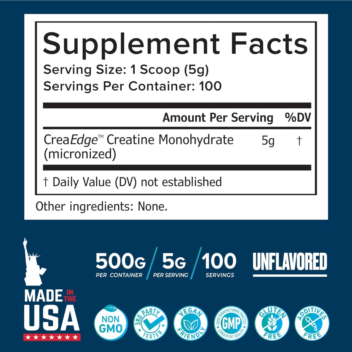 Creatine Monohydrate Powder 500g – Supports Muscle Growth, Strength & Cognitive Function*, 5g per Serv - 100 Servings, Pure Micronized Creatine for Enhanced Performance, Unflavored, 17.9 oz - Maple Wellness Supplements