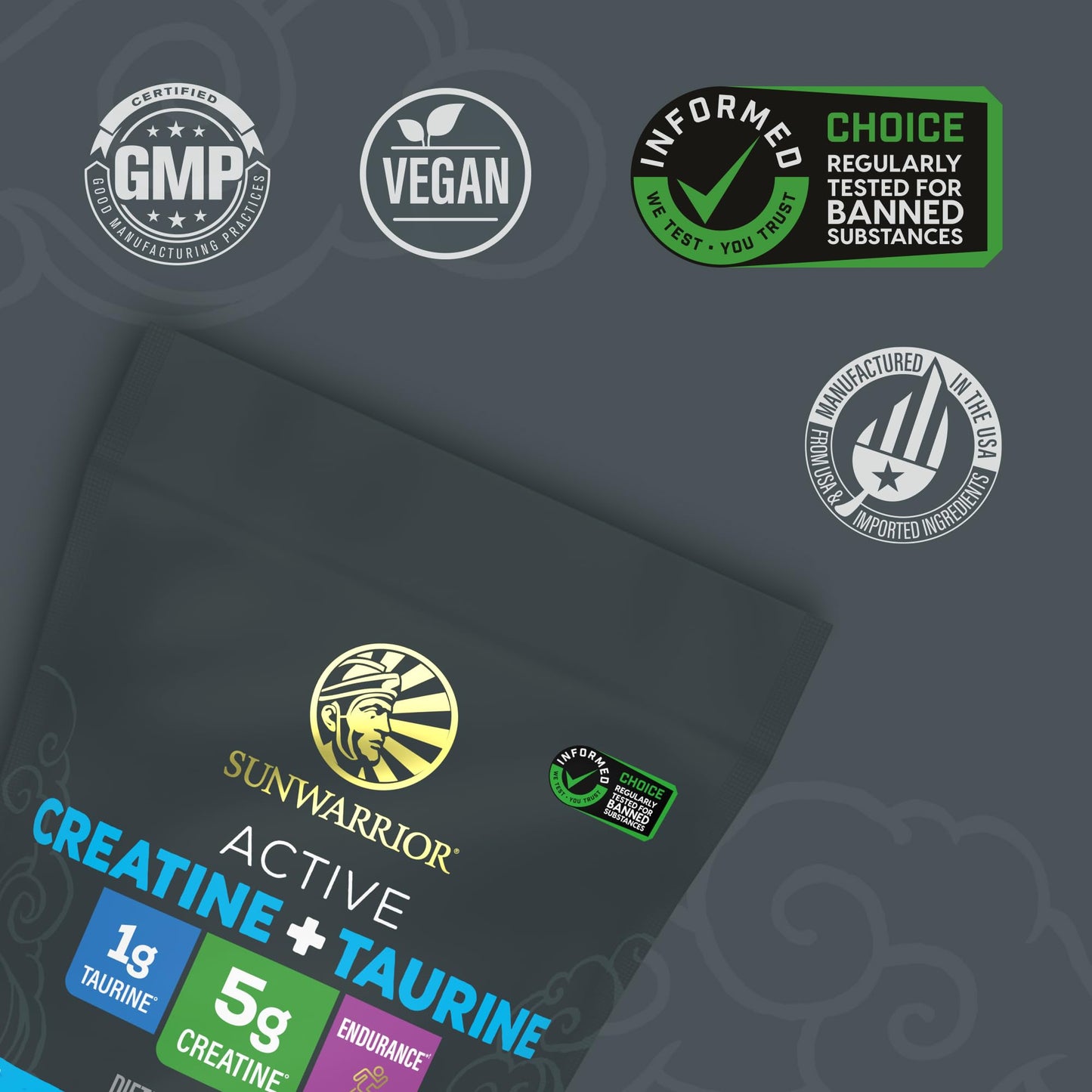 Creatine Monohydrate Powder Taurine Supplement, 5g Creatine Monohydrate 1g Taurine per Serving | Vegan Muscle Strength, Endurance & Recovery Support, Clean Performance Formula | 60 Servings Unflavored - Maple Wellness Supplements