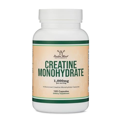 Creatine Pills 1,000mg Per Serving (120 Creatine Capsules) Micronized Creatine - Maple Wellness Supplements