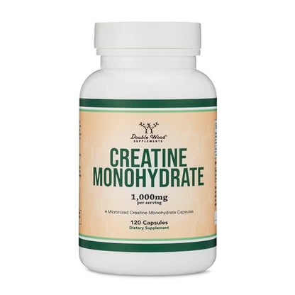 Creatine Pills 1,000mg Per Serving (120 Creatine Capsules) Micronized Creatine - Maple Wellness Supplements