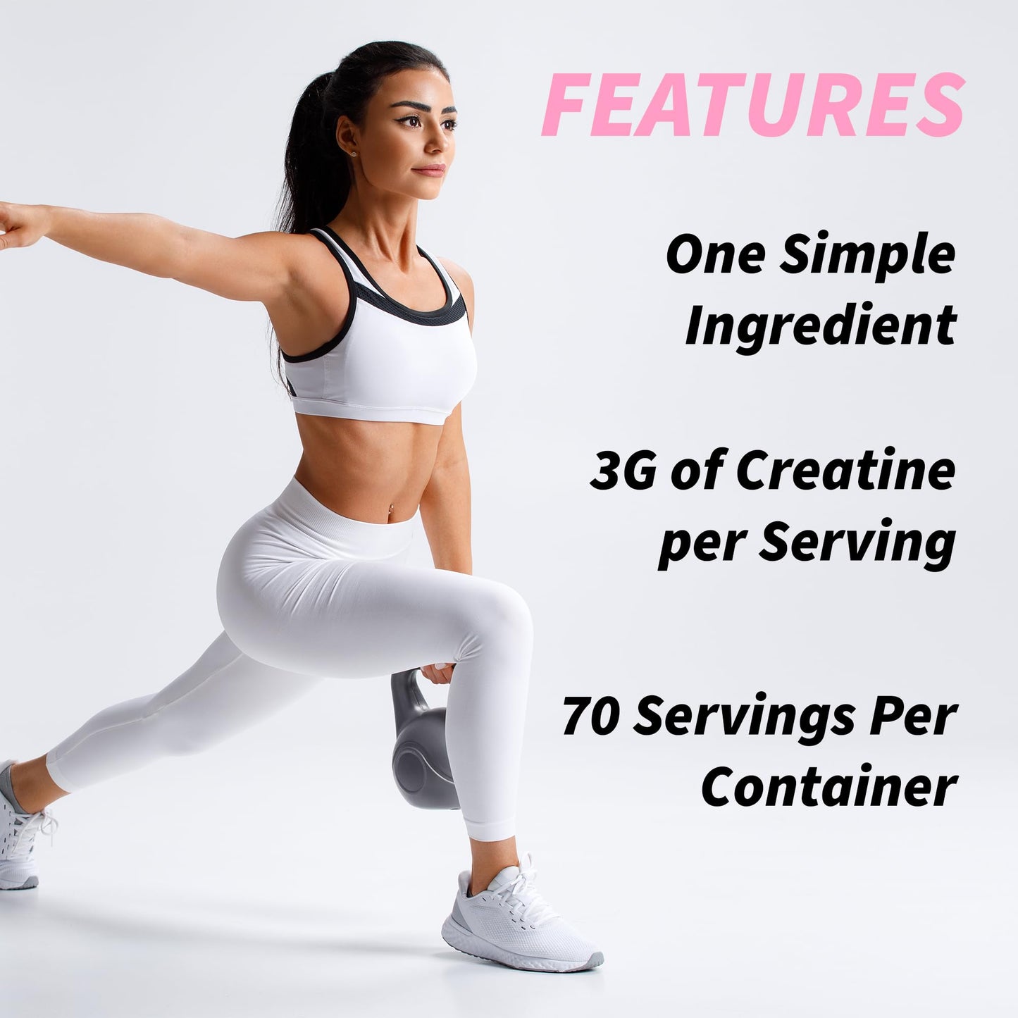 Creatine Supplement for Women's Booty Gains - Unflavored Micronized Creatine - Maple Wellness Supplements