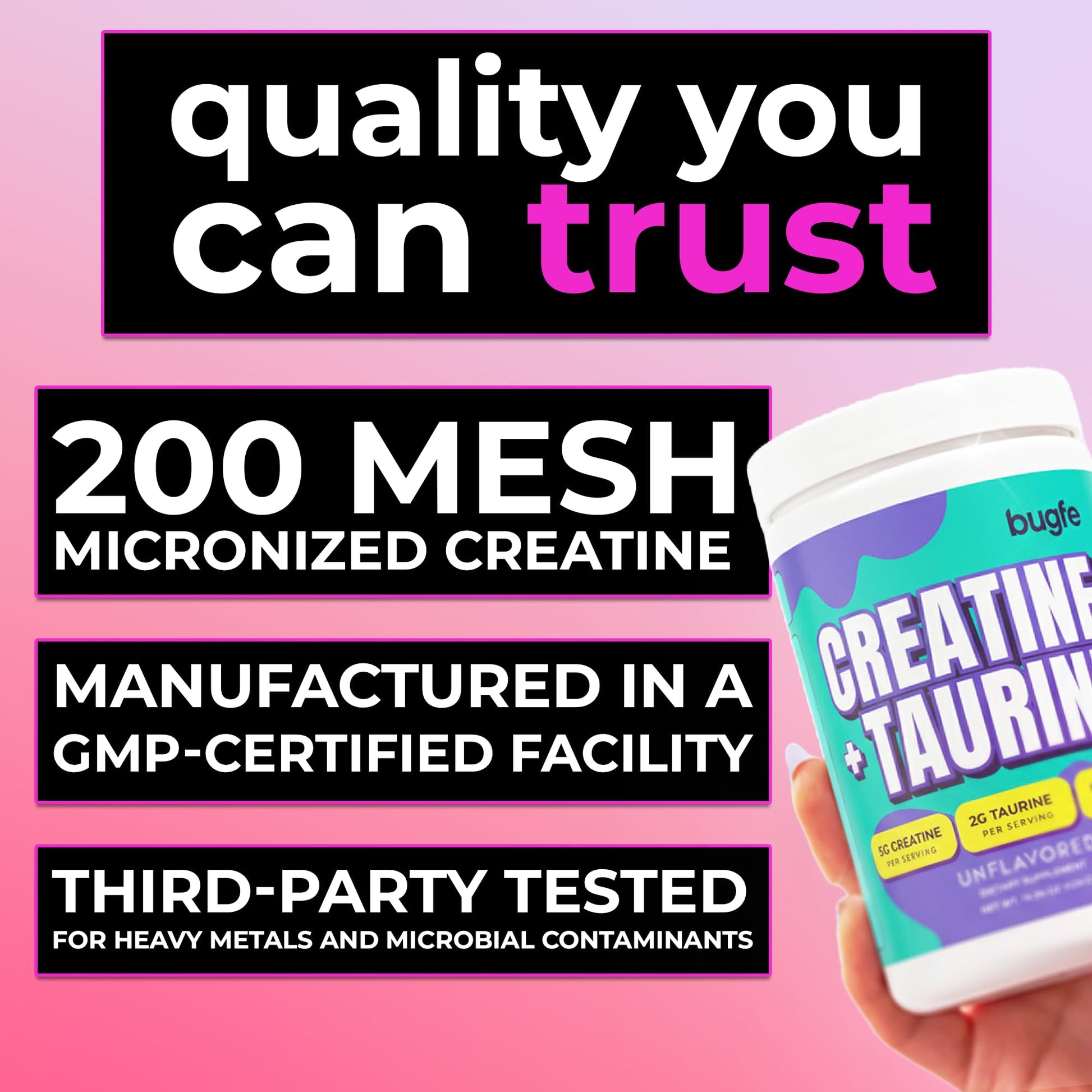 Creatine with Taurine for Women & Men - Unflavored Micronized Creatine Monohydrate Plus Taurine Powder to Support Muscle Strength, Recovery & Brain Health (60 Servings) - Maple Wellness Supplements