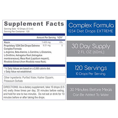 Creative Bioscience 1234 Diet Drops Extreme for Women & Men, Diet Drops for Weight - Maple Wellness Supplements