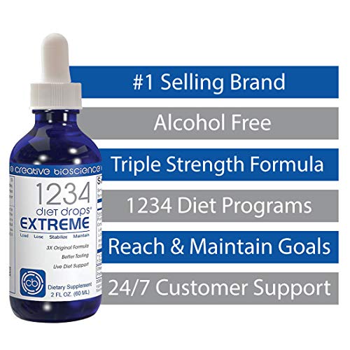 Creative Bioscience 1234 Diet Drops Extreme for Women & Men, Diet Drops for Weight - Maple Wellness Supplements