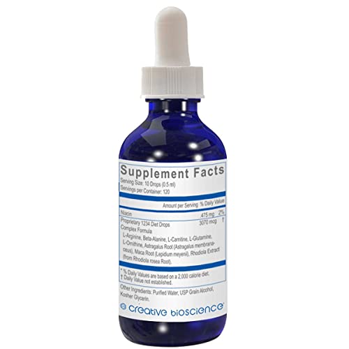 Creative Bioscience 1234 Diet Drops for Women & Men - Diet Drops for Weight Management - Maple Wellness Supplements