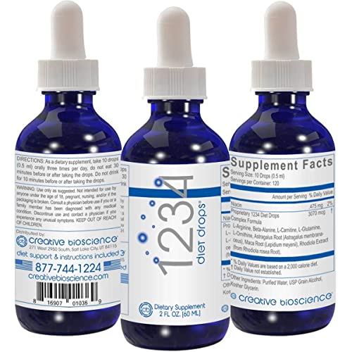 Creative Bioscience 1234 Diet Drops for Women & Men - Diet Drops for Weight Management - Maple Wellness Supplements