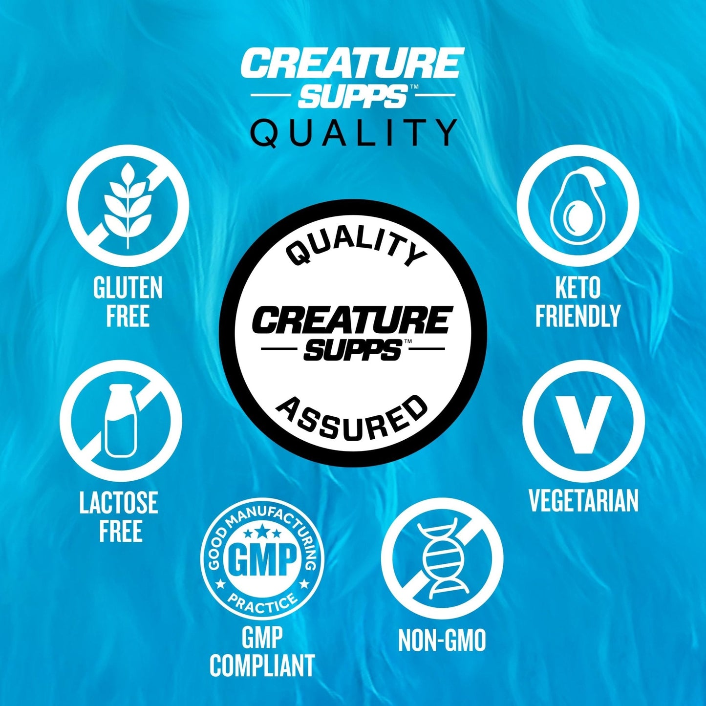 CREATURE® Creatine Complex - Creatine Monohydrate Powder with 5 Types of Creatine Including Con-Crēt® Creatine HCL, Promotes Muscle, Strength, Endurance, Brain Health, Unflavored, 300g 60 Servings - Maple Wellness Supplements