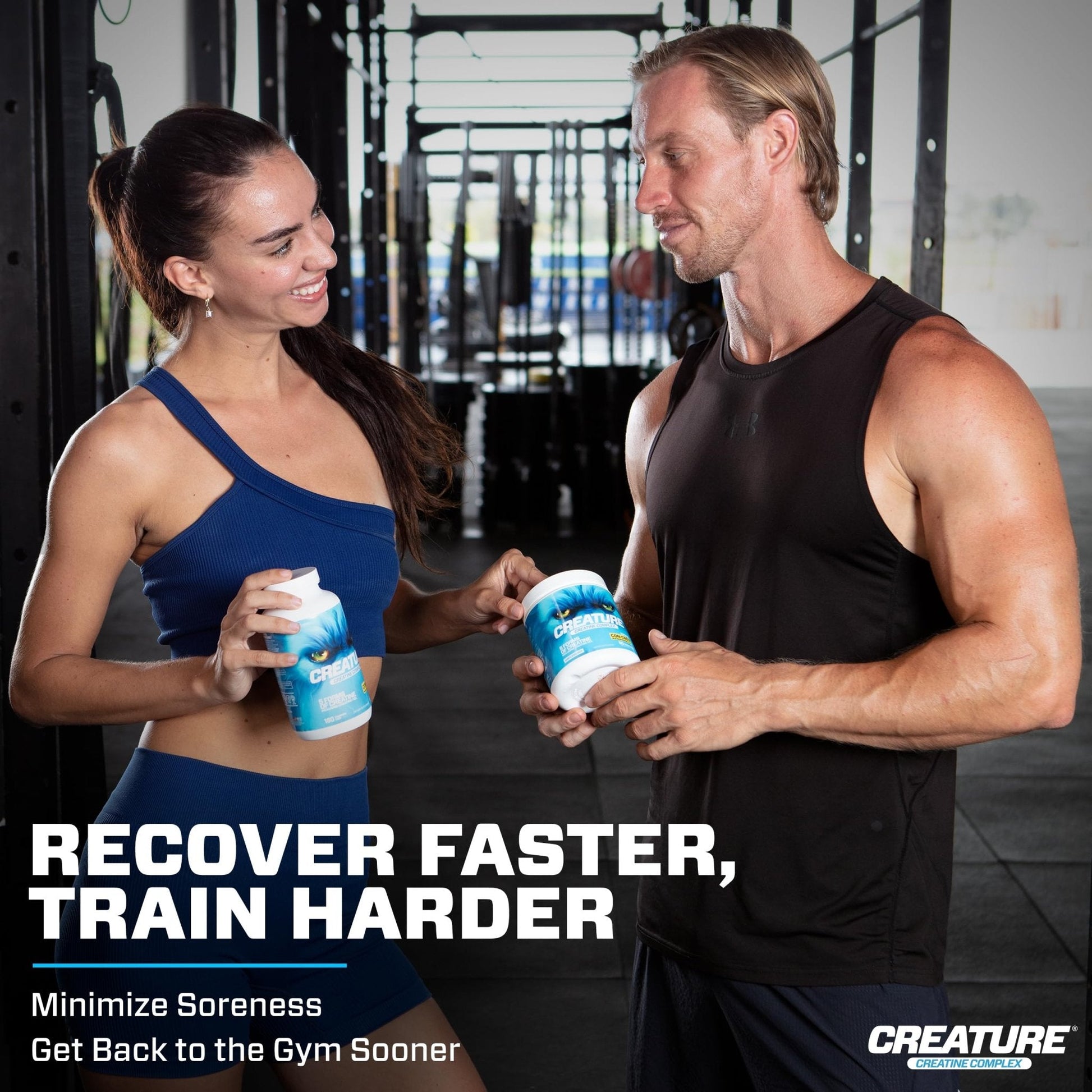 CREATURE® Creatine Complex - Creatine Monohydrate Powder with 5 Types of Creatine Including Con-Crēt® Creatine HCL, Promotes Muscle, Strength, Endurance, Brain Health, Unflavored, 300g 60 Servings - Maple Wellness Supplements