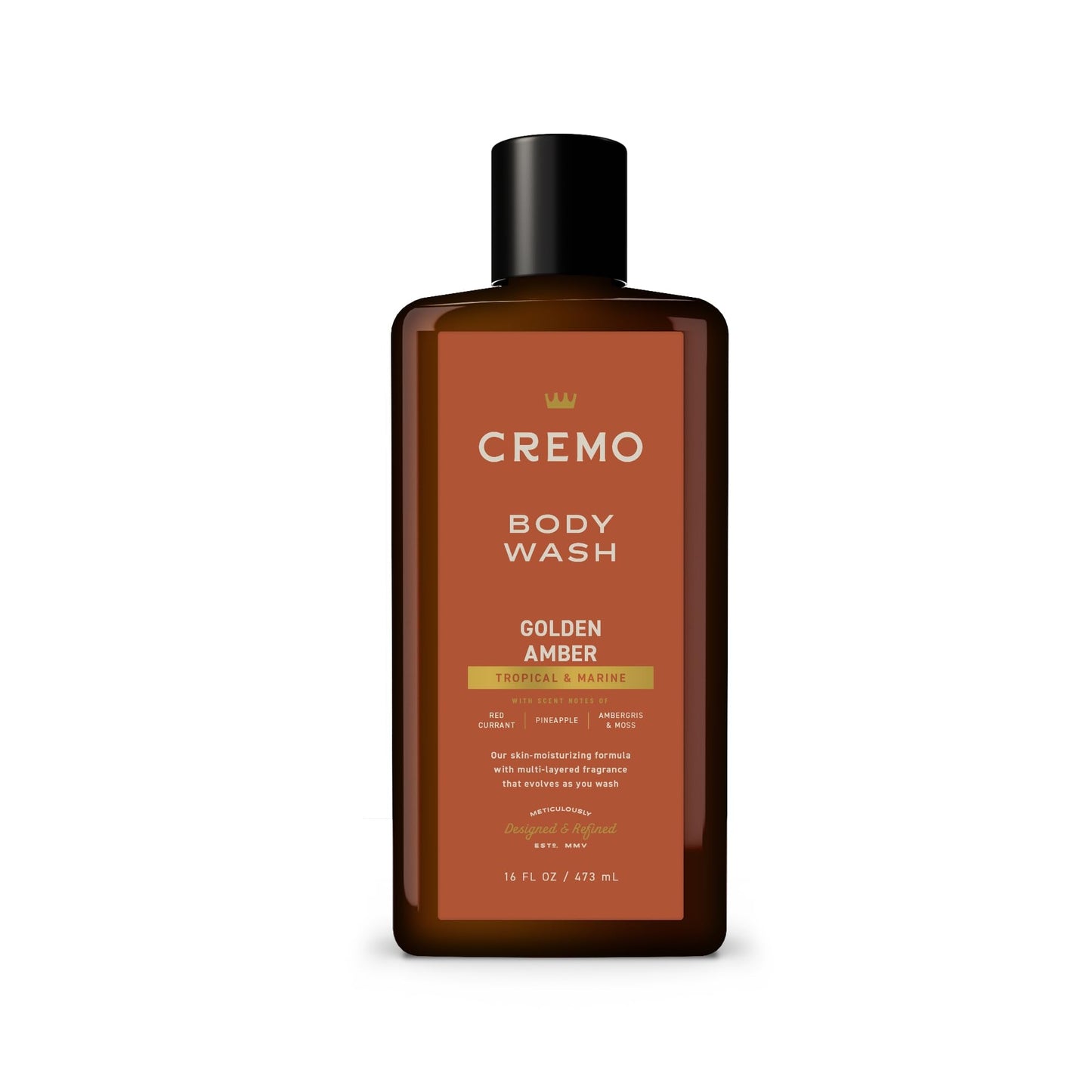 Cremo Body Wash for Men, Rich-Lathering Golden Amber, 16 Fl Oz - Maple Wellness Supplements