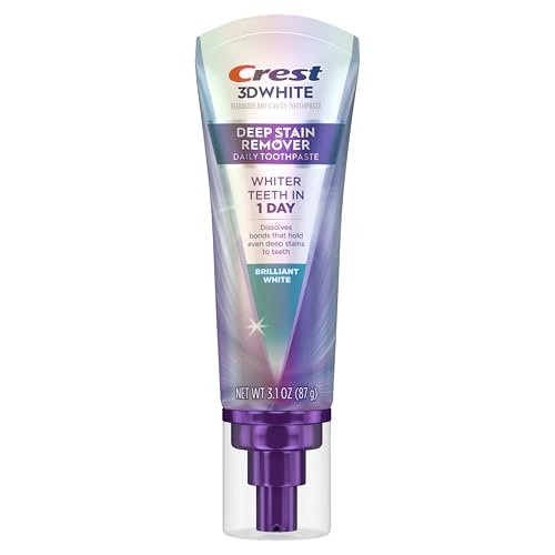 Crest 3DWhite Brilliance Deep Stain Remover Brilliant White Toothpaste - 3.1oz/2pk - Maple Wellness Supplements