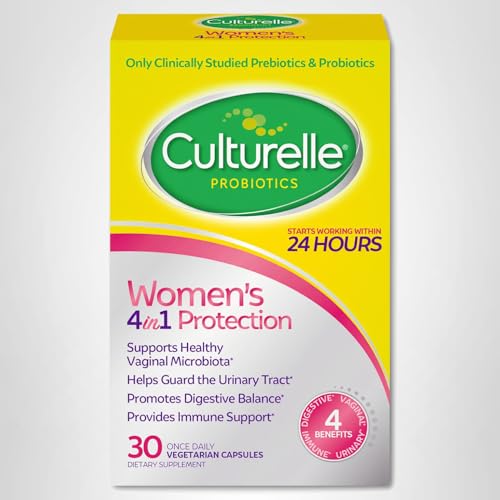 Culturelle 4-in-1 Probiotics for Women, Daily Probiotic & Prebiotic Supplement to Support Vaginal Health, Digestive Health, Immune Health - Maple Wellness Supplements