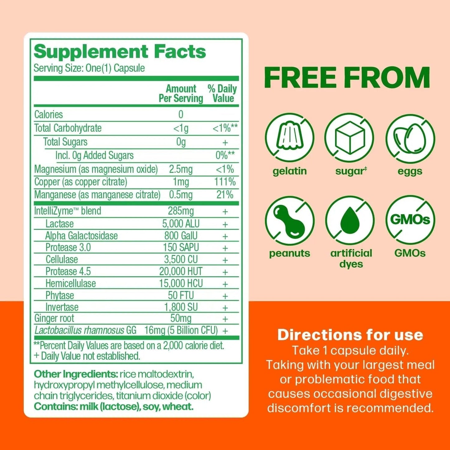 Culturelle Bloating & Gas Defense, Digestive Enzymes & Probiotics for Digestive Health, 30 Capsules, Supports Occasional Indigestion & Discomfort - Maple Wellness Supplements