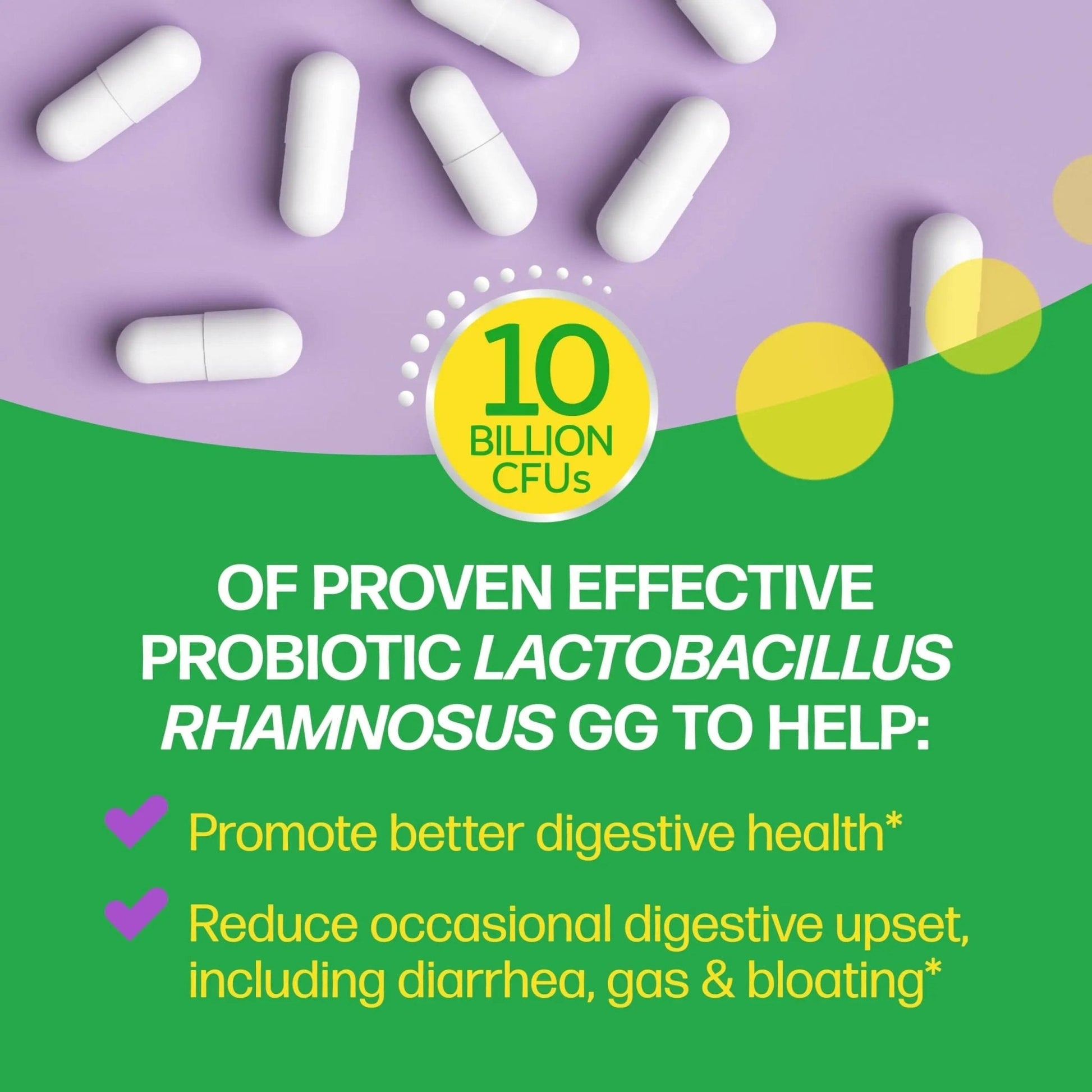 Culturelle Daily Probiotic Capsules For Men & Women, Most Clinically Studied Probiotic Strain, Digestive & Gut Health, Supports Occasional Diarrhea, Gas & Bloating, 1 Month Supply, 30 CT - Maple Wellness Supplements