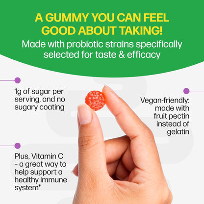 Culturelle Daily Probiotic Gummies for Women & Men, Berry Flavor, 52 Count, Naturally-Sourced Daily Probiotic - Maple Wellness Supplements