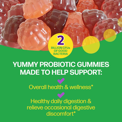 Culturelle Daily Probiotic Gummies for Women & Men, Berry Flavor, 52 Count, Naturally-Sourced Daily Probiotic - Maple Wellness Supplements