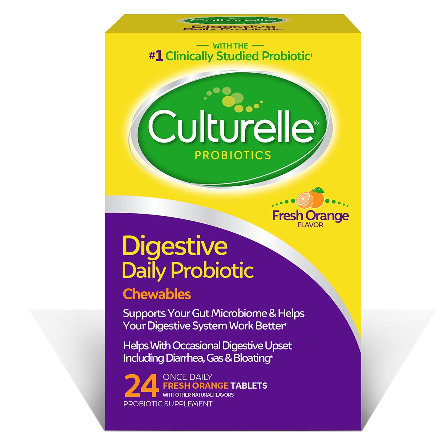 Culturelle Digestive Health Daily Probiotic Chewables, Probiotic For Men and Women, Most Clinically Studied Probiotic Strain, 10 Billion CFUs - Maple Wellness Supplements