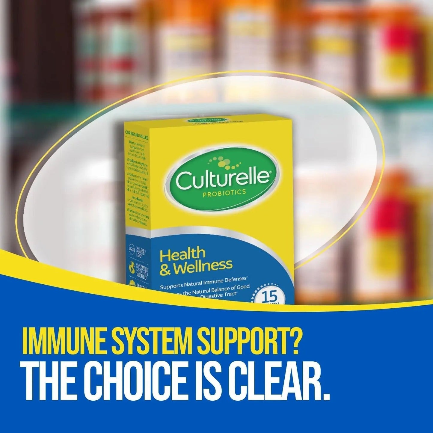 Culturelle Health & Wellness Daily Probiotic for Women & Men - 30 Count - 15 Billion CFUs & A Proven-Effective Probiotic Strain Support your Immune System- Gluten Free, Soy Free, Non-GMO - Maple Wellness Supplements
