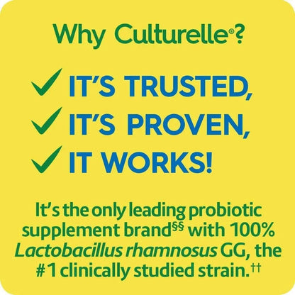 Culturelle Health & Wellness Daily Probiotic for Women & Men - 30 Count - 15 Billion CFUs & A Proven-Effective Probiotic Strain Support your Immune System- Gluten Free, Soy Free, Non-GMO - Maple Wellness Supplements