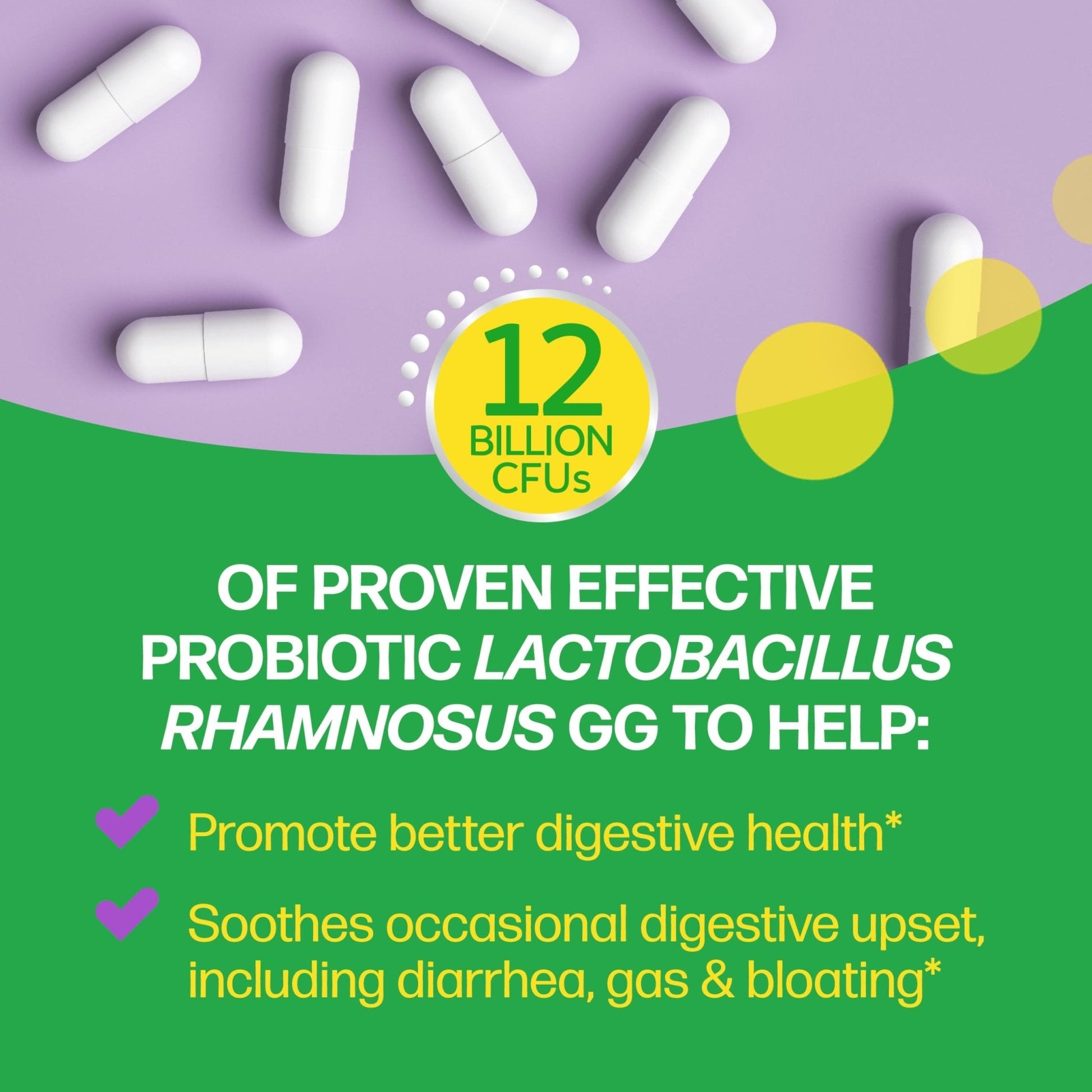 Culturelle Pro Strength Daily Probiotics For Digestive Health (2 Month Supply) with Prebiotics for Women & Men, Supports Occasional Diarrhea - Maple Wellness Supplements