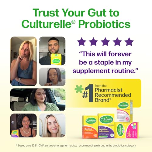 Culturelle Pro Strength Daily Probiotics For Digestive Health (2 Month Supply) with Prebiotics for Women & Men, Supports Occasional Diarrhea - Maple Wellness Supplements