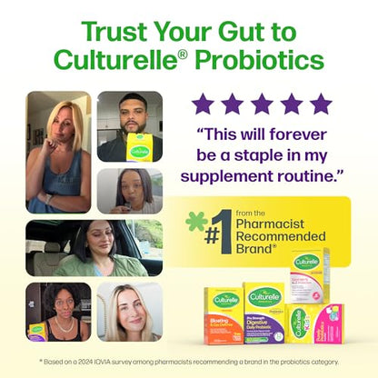 Culturelle Pro Strength Daily Probiotics For Digestive Health (2 Month Supply) with Prebiotics for Women & Men, Supports Occasional Diarrhea - Maple Wellness Supplements