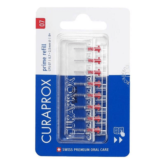 Curaprox Cps 07 prime interdental brush refill, 8 pieces - Maple Wellness Supplements