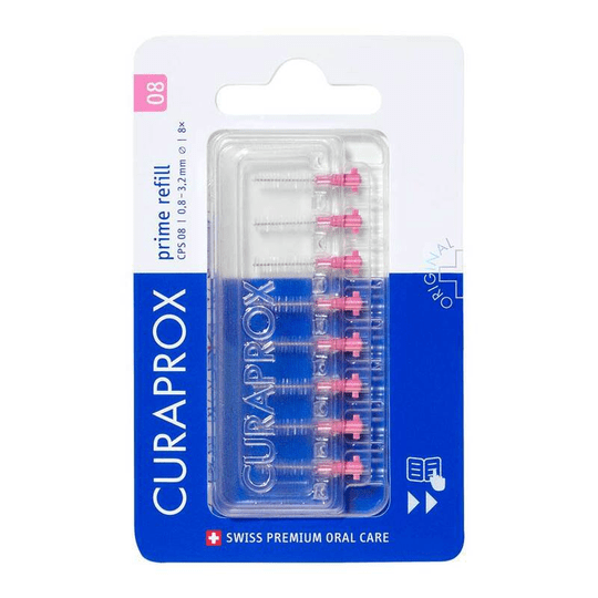Curaprox Cps 08 prime interdental brush refill, 8 pieces - Maple Wellness Supplements