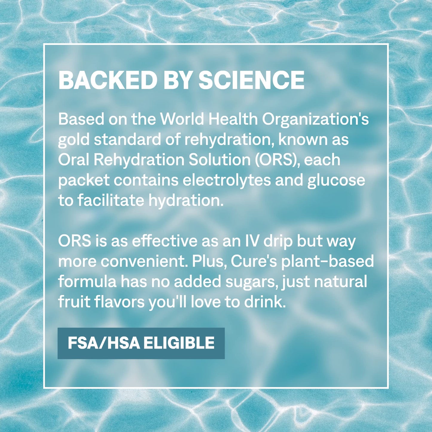 Cure Hydration | Plant-Based Electrolyte Drink Mix | No Added Sugar | FSA-HSA | Dehydration Relief Powder Made with Coconut Water | Non-GMO | Vegan - Maple Wellness Supplements