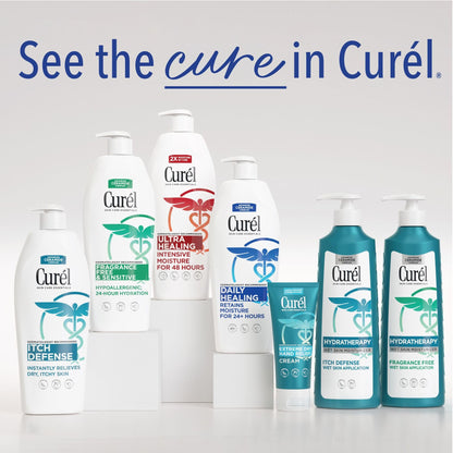 Curel Ultra Healing Intensive Fragrance-Free Lotion For Extra-Dry Skin, Dermatologist Recommended, Ideal for Sensitive Skin - Maple Wellness Supplements