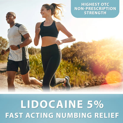 Curist 5% Lidocaine Cream Pain Relief - Numb Quickly & Effectively with 5% Lidocaine Numbing Cream for Anorectal Use - (1 Pack - 2 oz Jar) - Maple Wellness Supplements