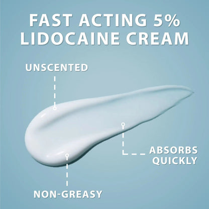 Curist 5% Lidocaine Cream Pain Relief - Numb Quickly & Effectively with 5% Lidocaine Numbing Cream for Anorectal Use - (1 Pack - 2 oz Jar) - Maple Wellness Supplements
