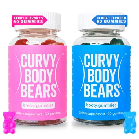 Curvy Body Bears Gummies Combo Pack - Chest and Bum Gummies - Workout Aid - Maple Wellness Supplements
