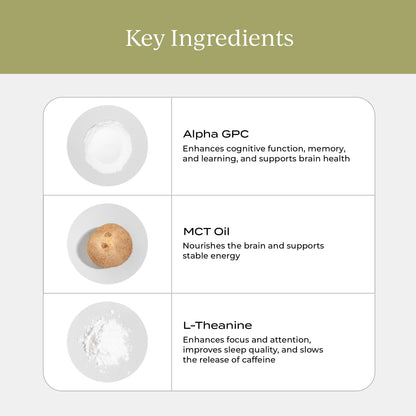 CYMBIOTIKA Nootropic Creamer – MCT Oil, Alpha GPC, L-Theanine – Keto, Vegan, Sugar-Free Coffee Creamer for Focus, Energy & Mental Clarity – Coconut Vanilla Flavor, 30 Servings - Maple Wellness Supplements