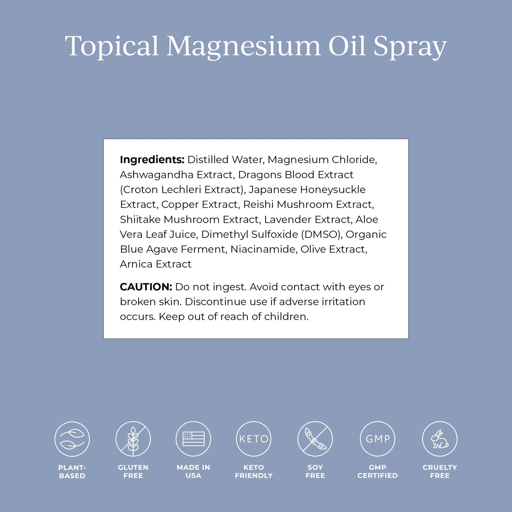 CYMBIOTIKA Topical Magnesium Oil Spray for Body, USA Made, Supplement for Leg Cramps, Muscle, Joint Health & Sleep Support, Includes Magnesium Chloride, Lavender Extract, Aloe Vera - Skin Applicator - Maple Wellness Supplements