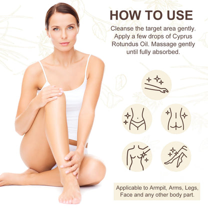 Cyperus Rotundus Oil, Natural for Reducing Body Hair Growth, Cyperus Rotundus Oil for Hair - Maple Wellness Supplements