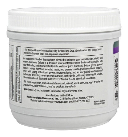 D'Adamo Personalized Nutrition Harmonia Deluxe, 7 Ounce - Maple Wellness Supplements