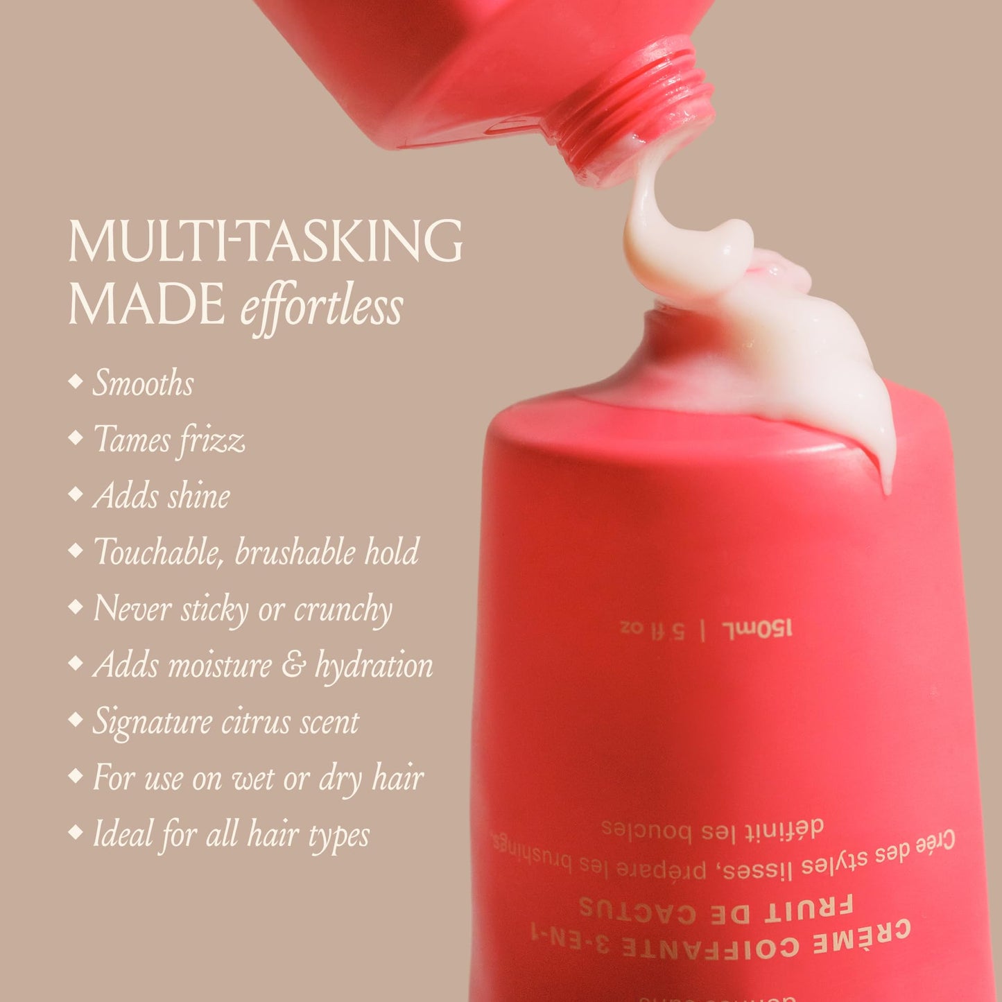DAE Cactus Fruit 3-In-1 Styling Cream - Smooth Styles, Prep Shiny Blowouts, Defines Curls (5 oz.) - Maple Wellness Supplements