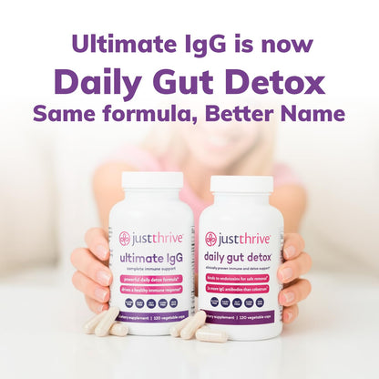 Daily Gut Detox - Ultra-Concentrated Detox & Immune Support Supplement with IgG Antibodies - Promotes Gut Health, Detoxification & Balanced Immune Response - Maple Wellness Supplements